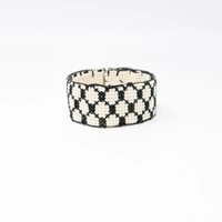 Palestinian Keffiyeh Embroidered Bracelet – Authentic & Contemporary