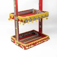 Two-Tier Heritage Basket for Henna Favors – Elegance in Traditional Colors