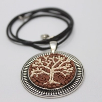 Handmade Mosaic Necklace in The Tree of Life