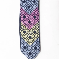 Simple Embroidered Bookmarks: Navy and Blue 