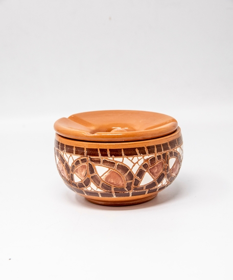 Moroccan-style ceramic ashtray