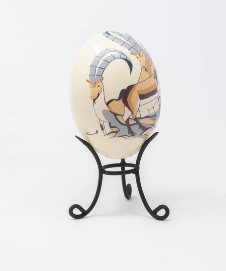 Ostrich Egg: Ibex in the Mountains