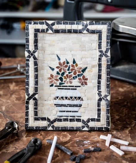 Mosaic Flower Vase - Rectangle