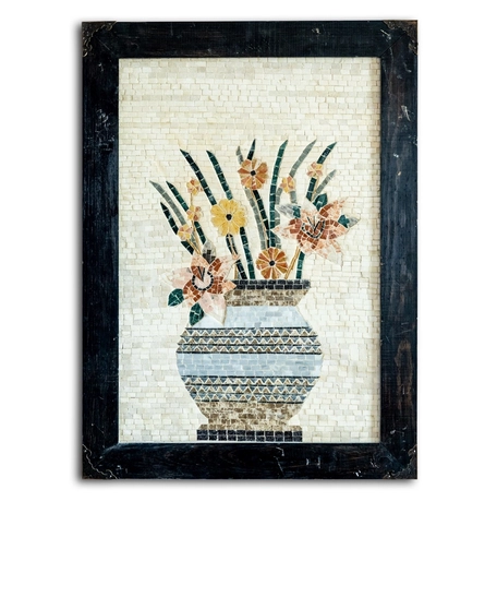 Large Mosaic - Flowers in Vase