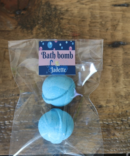 Set of Three Mini Bath Bombs - Blue