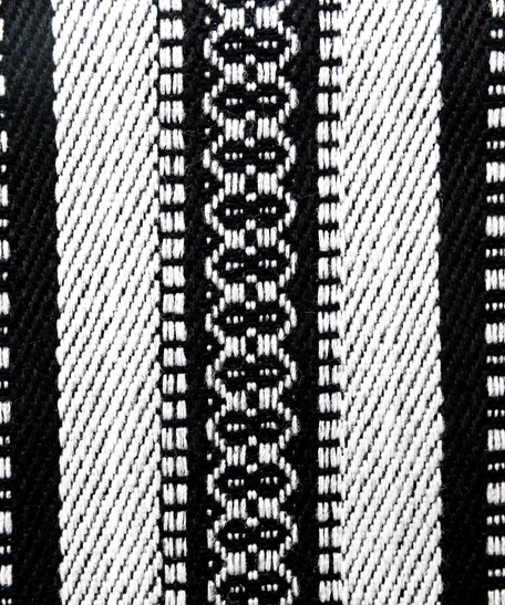 Embroidered Sadu Clutch Bag - Multi Colors - Black & White