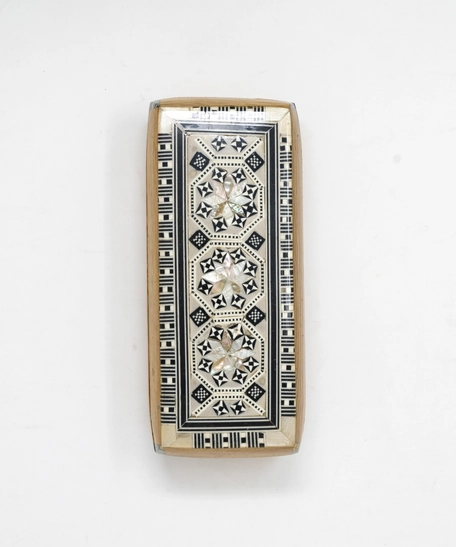 Wooden Domino Box: Light Brown