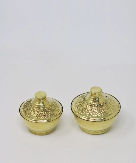 Copper Plated Set: Two Small Bowls