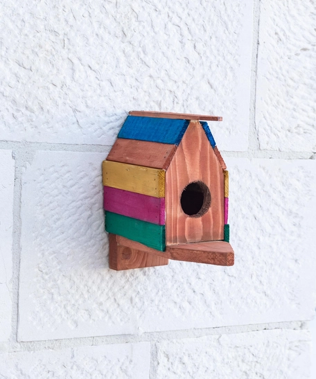 Colored Bird House