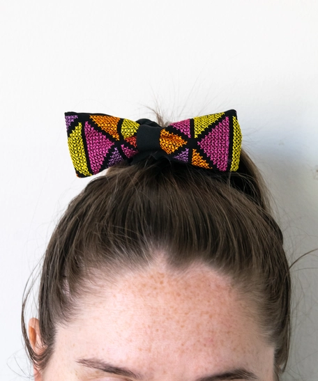 Hair Tie with Colorful Embroidery