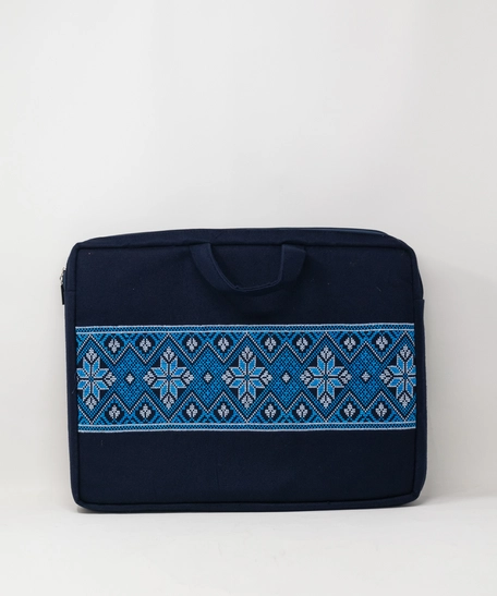 Embroidered Laptop Case (Blue)
