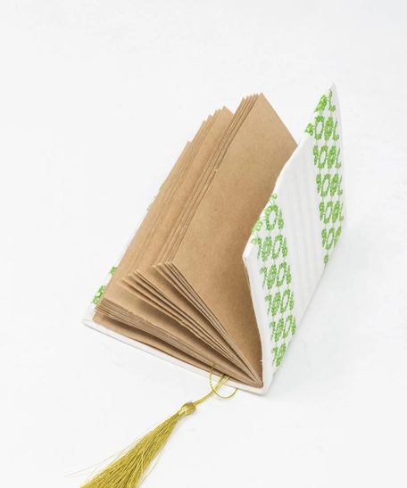 Notebook: Green Fabric Cover