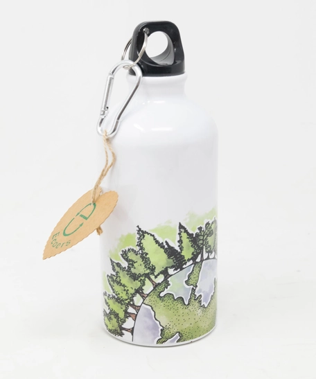 Water Bottle: Forest Patterns