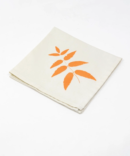 Table Napkin: Orange Leaf