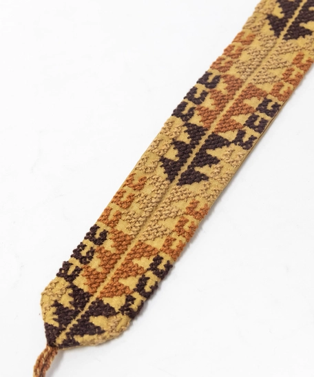 Beige Embroidered Bookmark