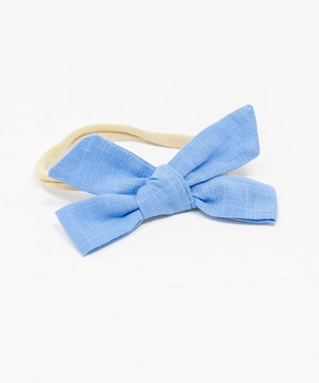 Crossed Bow Headband - Multiple Colors - Blue