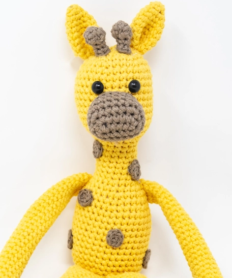 Crochet Yellow Giraffe Curtain Tie Pack
