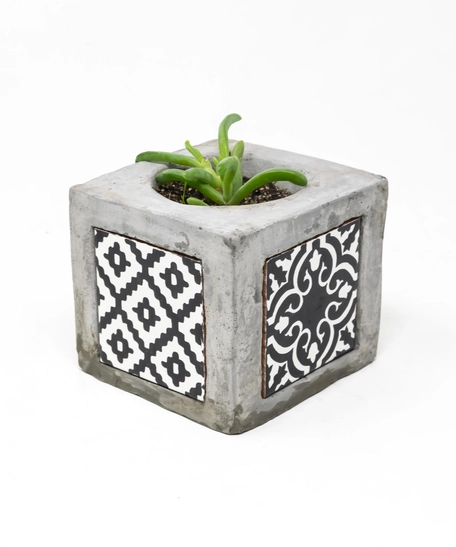 Square Concrete Plant Pot