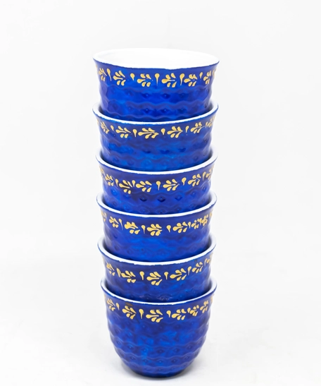 Navy Blue Porcelain Arabic Coffee Set