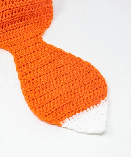 Crochet Orange Fox Scarf