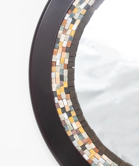 Decorative Circle Mosaic Mirror Frame