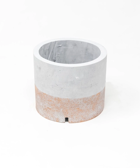 Set of Concrete Plant Pot and Spoon Holder