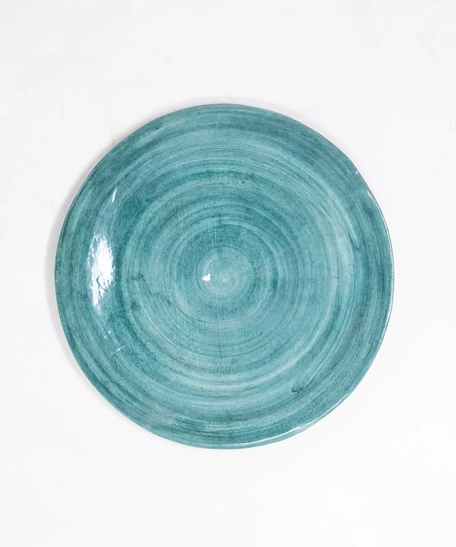 Set of Three Colorful Circular Ceramic Plates - First Set