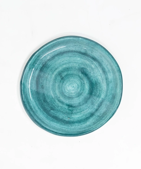 Set of Three Colorful Circular Ceramic Plates - First Set