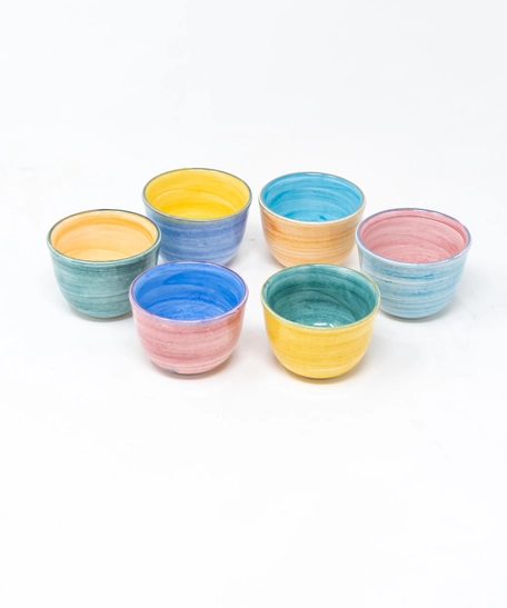 Colorful Ceramic Arabic Coffee Set