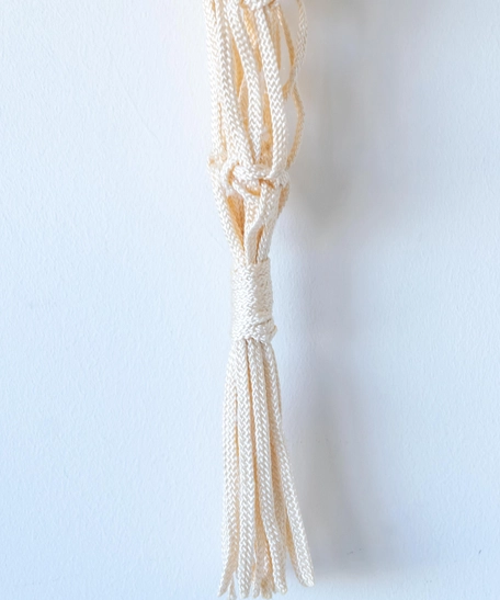 Three Ropes and Single Knotted Macrame Plant Hanger 