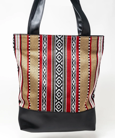 Beige Bedouin Style Tote Bag
