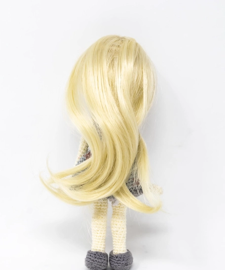 Amigurumi Crochet Blonde Girl Doll