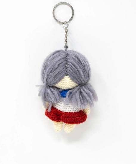 Amigurumi Crochet Doll Keychain