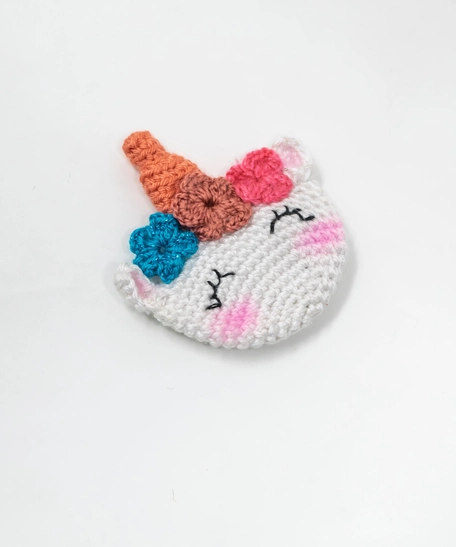Amigurumi Crochet Unicorn Brooch