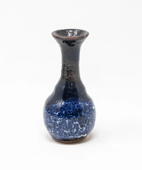 Small Ceramic Glazed Vase - Black