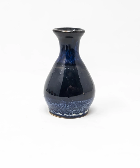 Small Ceramic Glazed Vase - Black