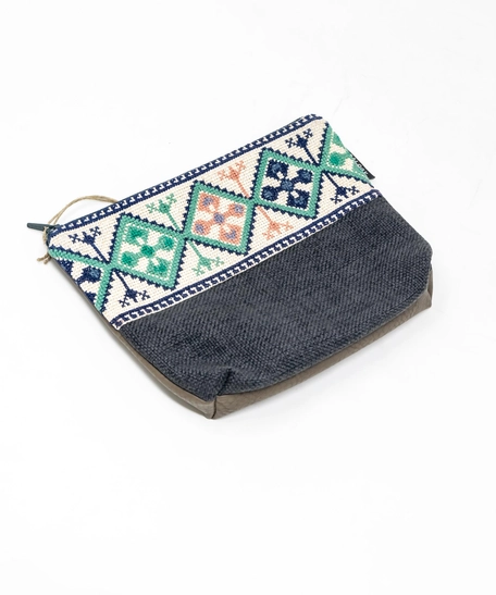 Palestinian Embroidery Makeup Bag - Cypress Tree