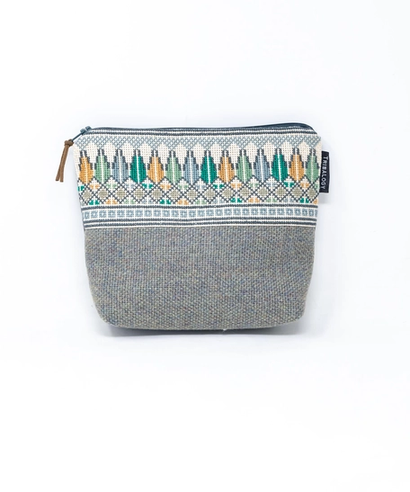 Palestinian Embroidery Makeup Bag - Cypress Tree