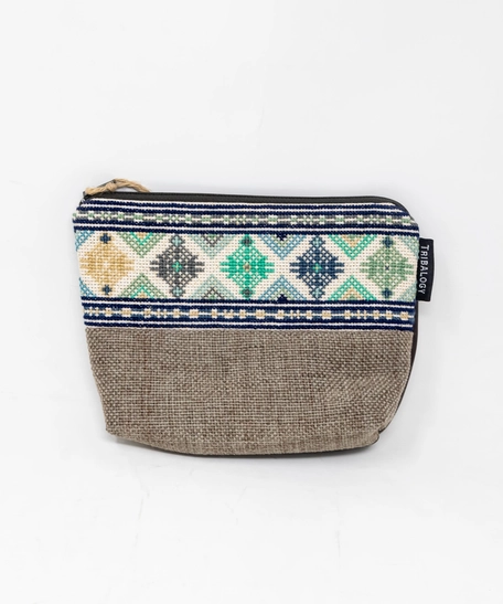 Palestinian Embroidery Makeup Bag - Cypress Tree