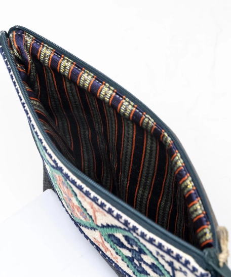 Palestinian Embroidery Makeup Bag - Cypress Tree