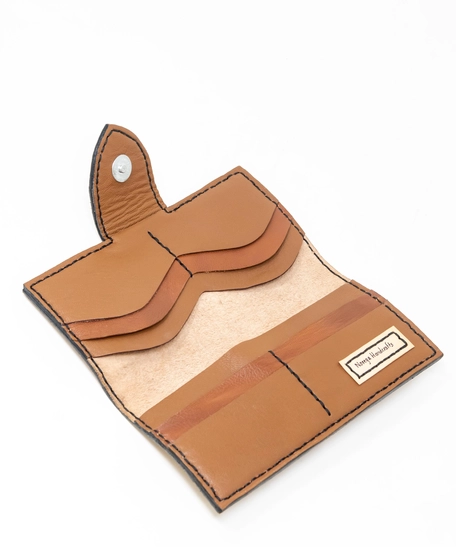 Beige Genuine Leather Wallet