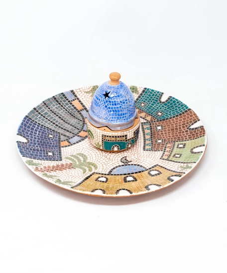 Pottery Candle Plate
