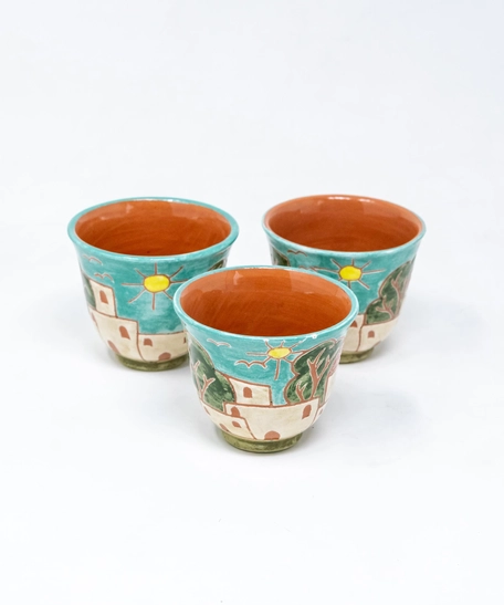 Painted Arabic Coffee Cup