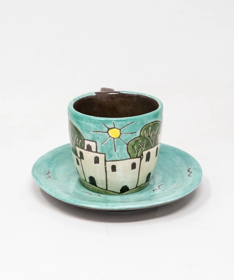 Turkish Coffee Cup and Saucer