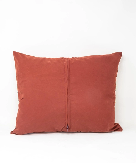Rectangle Pillow Cover with with Colorful Embroidery