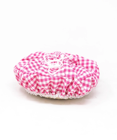 Checkered Bread Basket - Multi Colors - Red