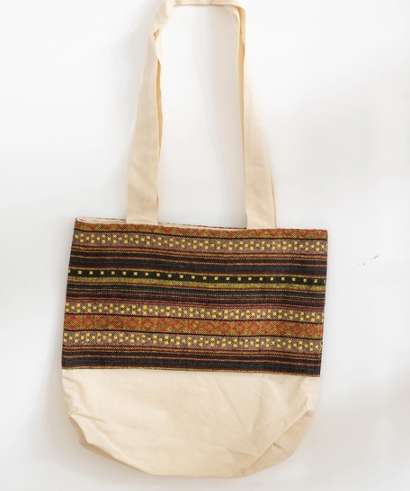 Embroidered Tote Bag - Multiple Patterns - Pattern 4