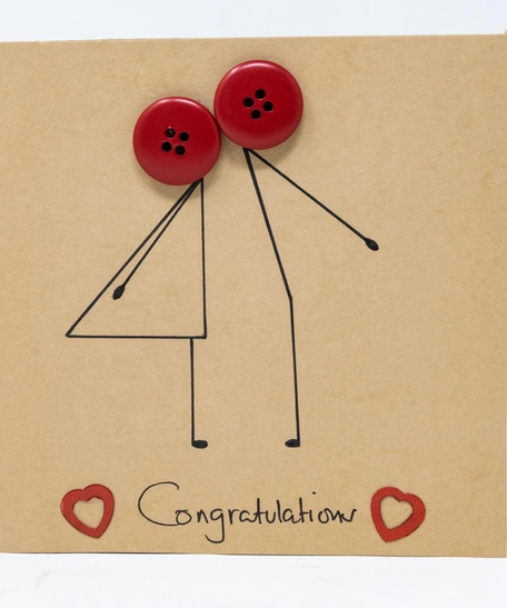 Lovers Design Congratulations Post Card