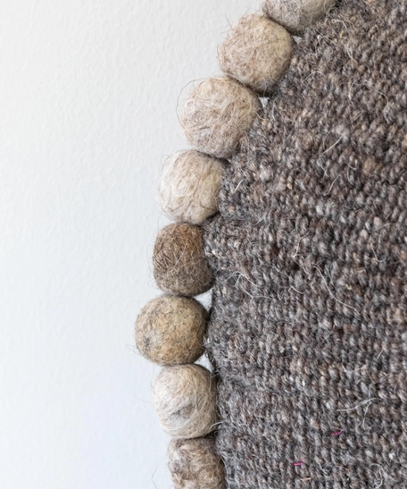 Round Shaped Woolen Cushion - Multi Sizes - Medium