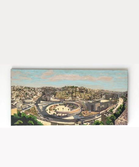 Panoramic Canvas Wall Painting - Amman City